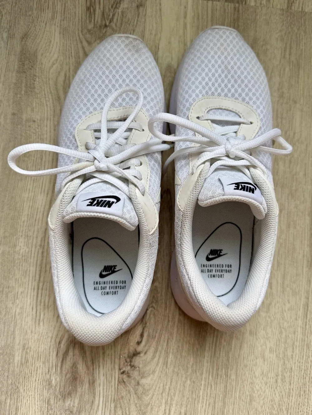 Nike - Women’s White Mesh Lace-Up Sneakers - size 7.5